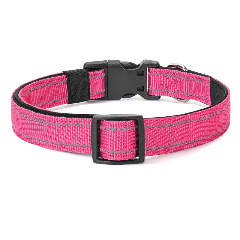 PenSeepet Reflective Dog Collar Padded with Soft Neoprene Breathable Quick