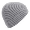 Beechfield Engineered Knit Ribbed Beanie - Black