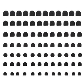 Milltrip High Heel Replacement Tips, 84pcs Non-Slip Heel Protectors for Stiletto and Boots, TPU Rubber Heel Dowels for Shoe Repair and Outdoor Events