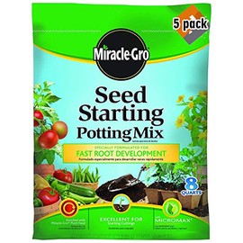 Miracle-Gro Seed Starting Potting Mix, 8-Quart, 5 Pack