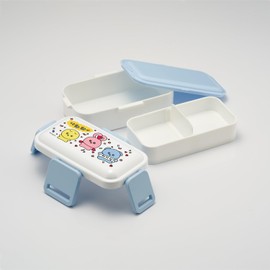 Skater PFLW4AG 2-Tier Lunch Box, 20.3 fl oz (600 ml), For Women, Antibacterial, Fluffy, Domed Lid, Made in Japan