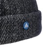 HAMMABURG Dark Herringbone Men's Docker Hat with Cotton Lining 100%