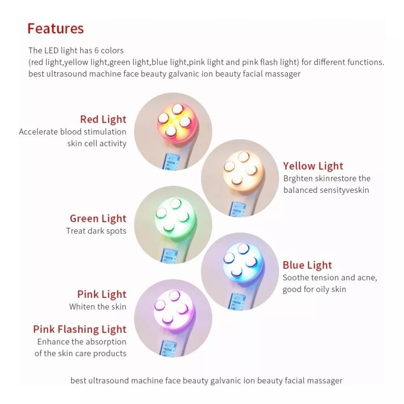 ForeverLily Máquina De Belleza Ems Reafirmante Facial Fotón Led Arrugas