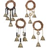 4 campanillas de viento Wiccan Bell de bruja para colgar