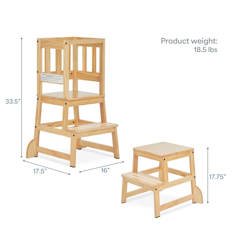 Dream On Me 2-in-1 Funtastic Tower and Step Stool, Toddler