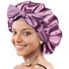 FURTALK Satin Silk Bonnet for Women Double Layer Satin Lined
