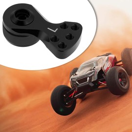 LT Easiyl 1 Set 25T 5 Holes Servo Saver Horn Arm Aluminium with Screws Nut Compatible with 1/10 1/8 RC Car Compatible with Arrma Karton 6S (Black)