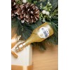 Blown Glass Prosecco Wine Bottle Ornament and Wine Glass Ornament