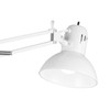 GLOBE Electric 52847 31.5 Inch Swing Arm Clamp-On White Desk