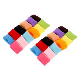NOLITOY 24pcs Soft Seamless Sweat Headbands for Sports Flexible Moisture Wicking Exercise Bands for Workouts and Running for All Head