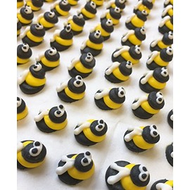 Holly Cupcakes Fabulous Handpiped Mini Sugar Bees (Pack of 48)