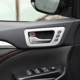 Senzeal Inner Door Handle Bowl Trim Panel Cover for Toyota Highlander 2015 2016 2017 2018 2019 ABS 4PCS (High Configuration)