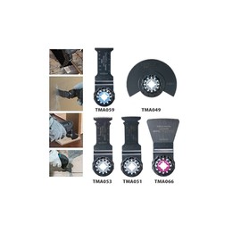 Makita Multi-Tool Replacement Blade Set of 5 with Accessory Bag