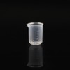 2 Piece Scientific Cup Set Measuring Cylinder Lab Plastic Graduated