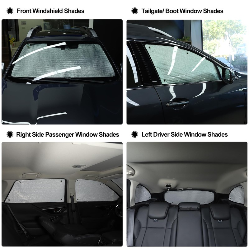 Windshield Sunshade Kit for Subaru Outback 2020-2025 (with Eyesight) Front