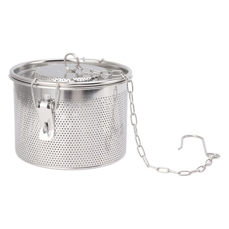 Seasoning Strainer with Hanging Chain Stainless Steel Tea Balls Filter