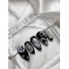 Black Star Nail Tips - Short Oval / 블랙 스타
