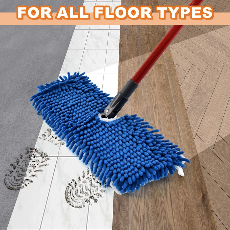 Microfiber Mops for Floor Cleaning, Flat Mop for Wet &