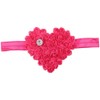 BBTDIN Valentine's Day Rose Red Headband Baby Girls Rose Red