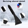 Ohleats Car Windshield Ice Scraper, Anti-Scratch Snow Removal Scraper with