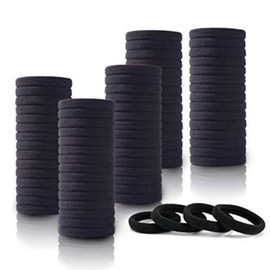 100 pcs Hair Ties for Women and Men, Hair Ties,Hair Bands,Hair Elastics for Women (Black)