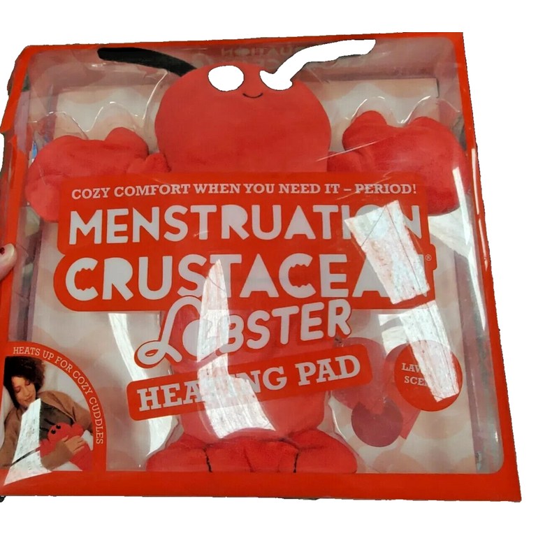 Relatable Meme Menstruation Crustacean Lobster Lavender Scented 14" Heating Pad
