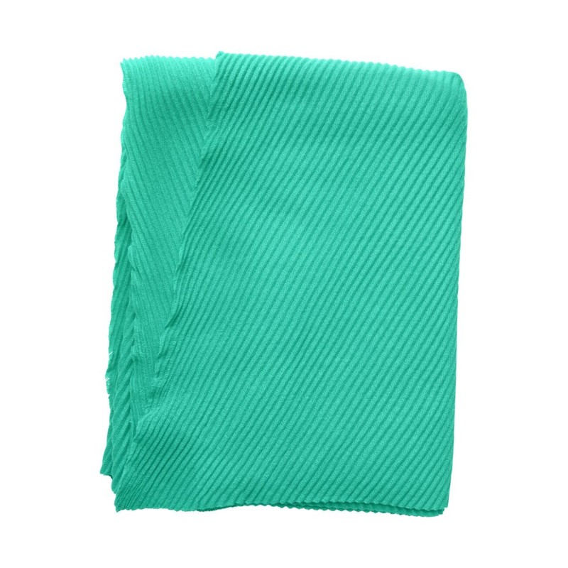 Cecil Women's Cosy Pleated Scarf, Aventurine Green