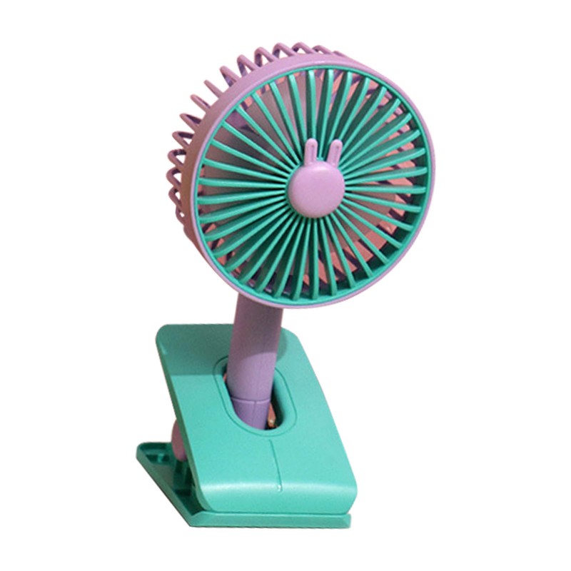 Mini Clip On Fan ABS Foldable USB Rechargeable Noiseless Small