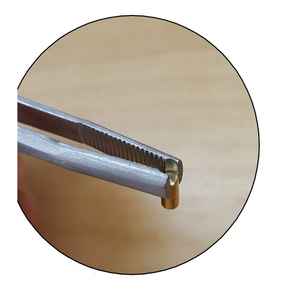 Lock Pin Tumbler Tweezers - Brushed Stainless Steel, for Locksmith Pinning & Rekeying Kit