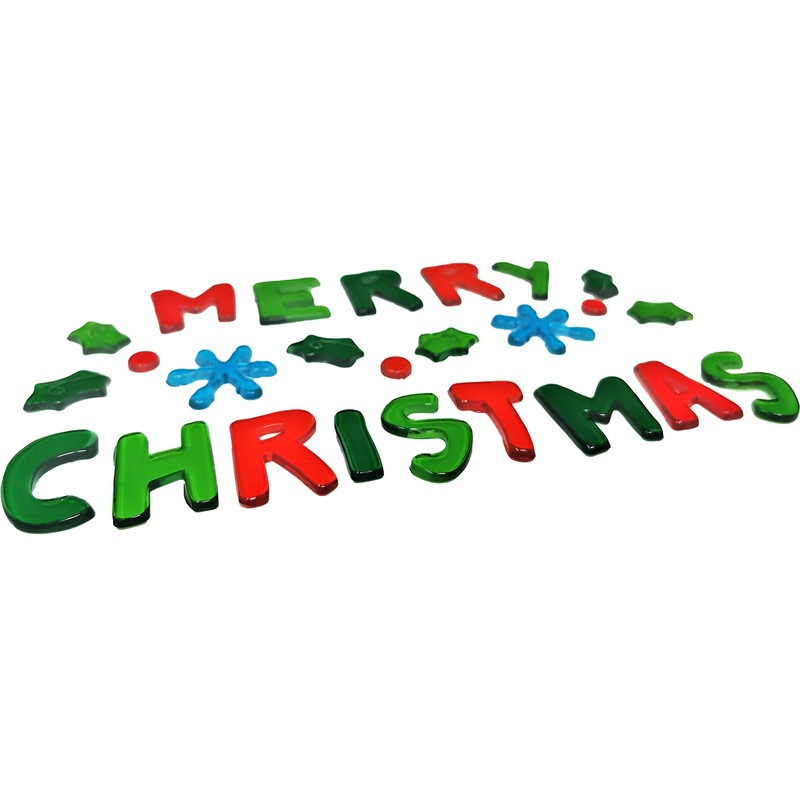 Christmas Window Stickers, 6 Sheets, Christmas Gel Clings - Decorations