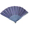 Fat-catz-copy-catz Purple Sequins Spanish Peacock Portable Foldable Hand Fan for
