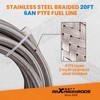 maXpeedingrods 6AN PTFE Fuel Line Kit,E85 Nylon Braided Fuel Hose