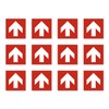 Direction arrow fire protection sign: top, bottom, right, left -