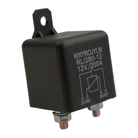 12V Continuous Duty Relay, Relay 200A, 4 Pin Starter Relay, Split Charge Relay Switch, Spst High Current High Power On/Off Control Relay