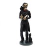 5.5 Inch Skeledgar Allan Poe Skeleton Figurine with Book, Black