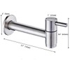 Wall Mounted Stainless Steel Bathroom Sink Faucet, Mop Pond Washing