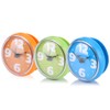 Waterproof Shower Clock Round Face Diameter 7 cm Suction Cup