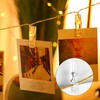 100 Pcs Mini Clear Pegs Tiny Little Photo Clips 35mm