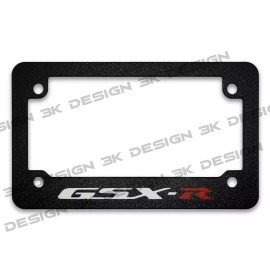 3K Design For Suzuki GSX-R GSXR Textured Motorcycle License Plate Frame (ALL MODELS YEARS)