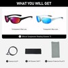 LKEYE Bifocal Reading Sunglasses for Men Women Sports Style Sun