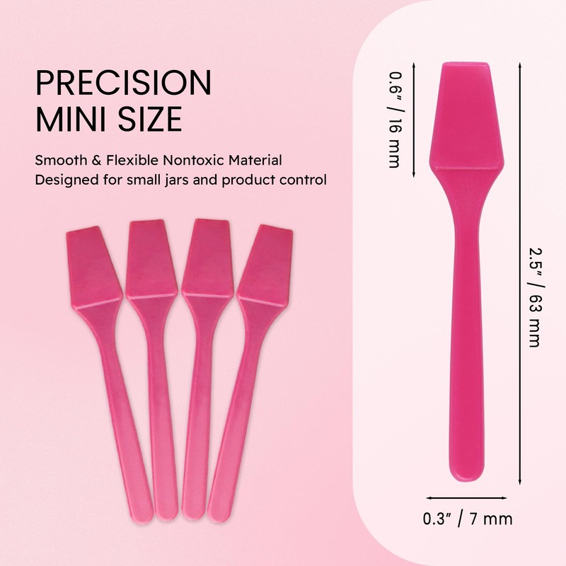 PANA 100pcs Brand Cosmetic Make Up Disposable Plastic 2.5" Spatulas