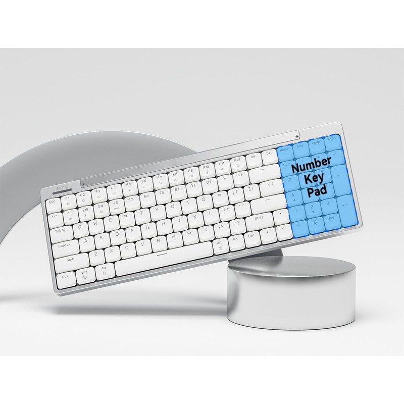 Wireless Mechanical Keyboard - Sleek Design, Slim 96%-100 Key Layout,