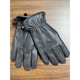 Grand Rapids Hide Company WOMEN'S Casual Deerskin Leather Gloves, Black, Lined, S