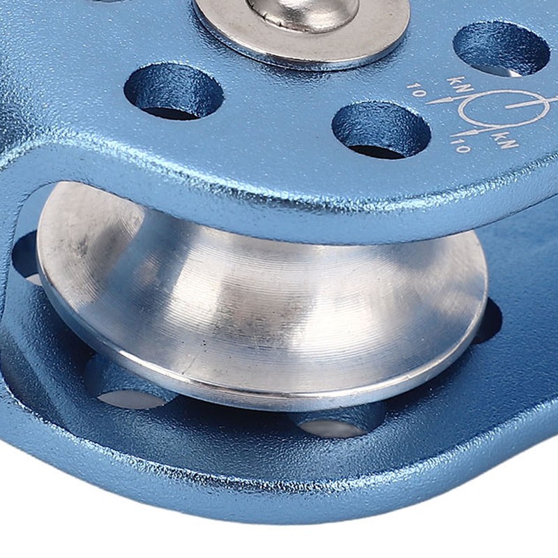 Climbing Single Pulley Al Mg Alloy Fixed Eye Single Rope