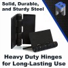 Heavy Duty Weldable Butt Hinges 5" x 5" - Steel