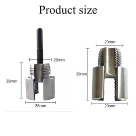 Pipe Threading Tool, Internal and External Threading Tool Set, 1/2 and 3/4 Pipe Threader for Water Pipes, DIY Plumbing Tool for Creating and Repairing Threads