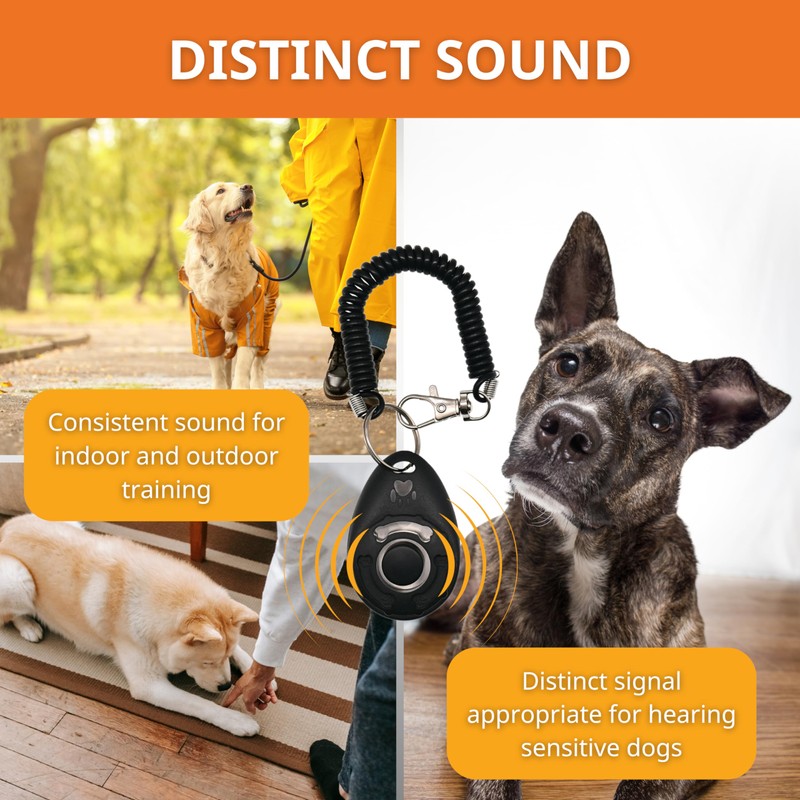 RandStark Dog Training Clicker - Pet Training Behavioral Tool with