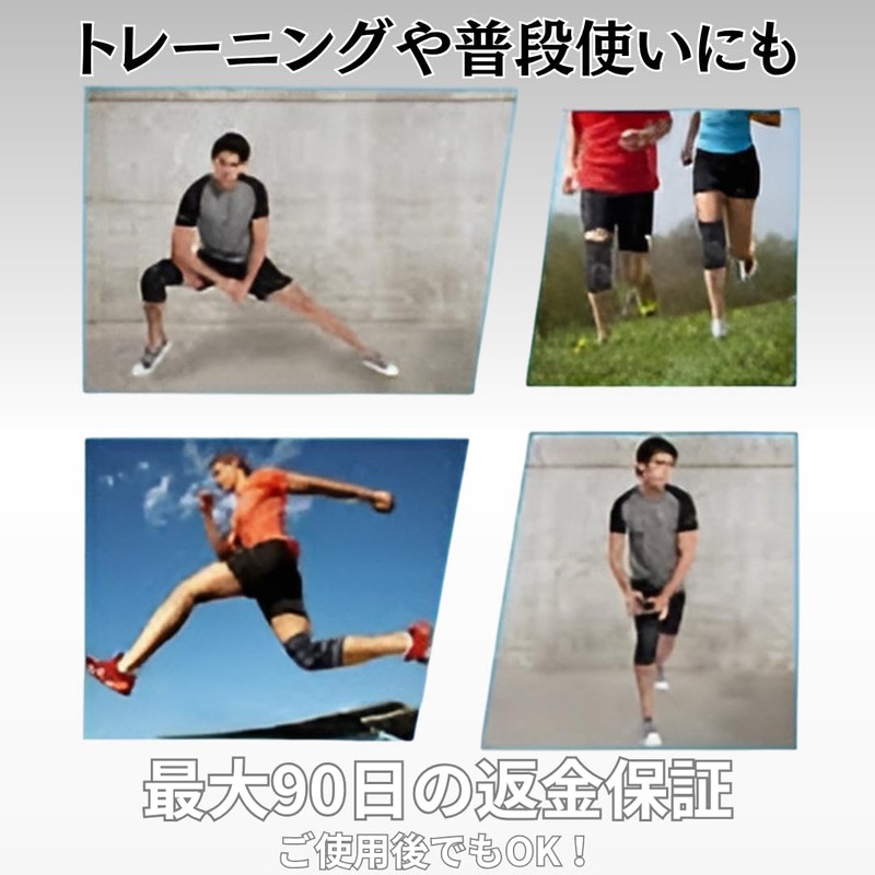 Capprecier Knee Supporter, Knee Sleeve, For Sports, High Elasticity, Injury