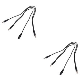 WHAMVOX 2pcs Guitar Pedal Cable Splitter Way Daisy Chain Multi-Interface Connecting Cord Effect Pedal Power Supply High Conductivity