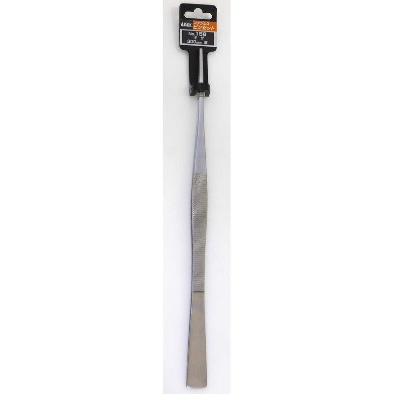 ANEX No. 158 Tweezers, Stainless Steel, Jagged Type, 11.8 inches